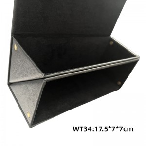Custom 2-Slot Pu Leather Eyewear Storage Case Travel Glasses Case