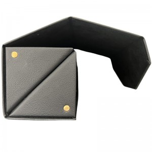 Custom 2-Slot Pu Leather Eyewear Storage Case Travel Glasses Case