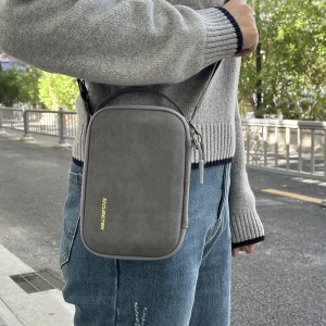 Large On-the-go Data Cable Punching 3C Digital Storage Bag