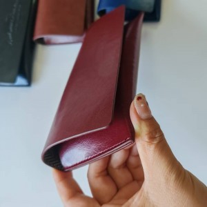 XHP-0021 PU leather eyewear case Magnetic eyeglasses case