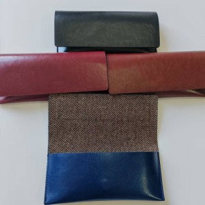 XHP-0021 PU leather eyewear case Magnetic eyeglasses case
