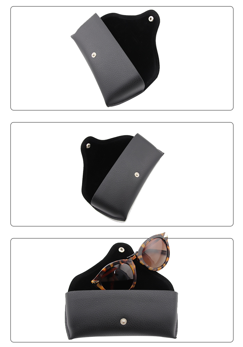 XHP-004 customized glasses box size color leather sunglasses Case optical glasses case (6)
