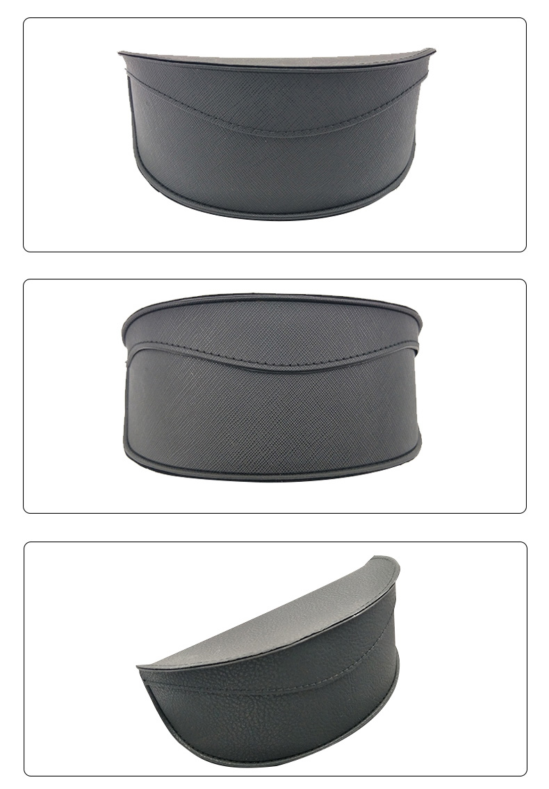 XHP-005 China factory producing pvc glasses box pu eyewear case large size sunglasses case (6)