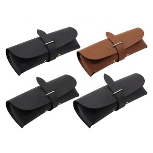 XHP-008 leather soft custom eye glass case Sunglasses Case Box