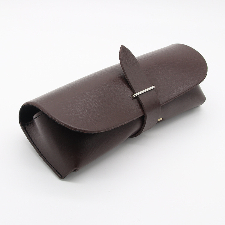 Factory directly Soft Leather Sunglasses Case - XHP-008 leather soft custom eye glass case Sunglasses Case Box – Xinghong detail pictures