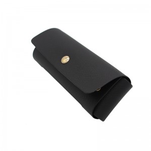 XHP-019 Chinese glasses case manufacturers custom button leather eyewear case sunglasses case