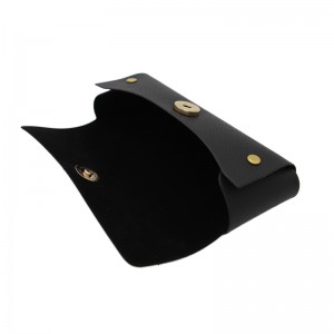 XHP-019 Chinese glasses case manufacturers custom button leather eyewear case sunglasses case