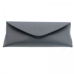 Fast delivery China custom Black Soft pu leather Handmade Glasses Case