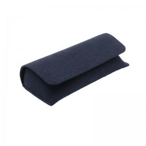 Hot-selling China Custom Eco Friendly Classical handmade Linen Fabric Glasses Case