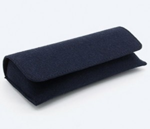 Hot-selling China Custom Eco Friendly Classical handmade Linen Fabric Glasses Case