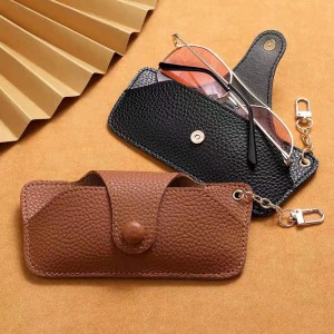 XHP-036 ECO-friendly leather eyewear case eyeglasses case factory custom