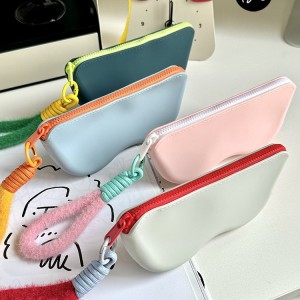 XHP-037 Factory custom silicone zip eyewear bag custom size LOGO