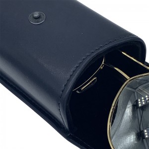XHP-044 New style high grade pu leather sunglasses case factory custom eyewear case