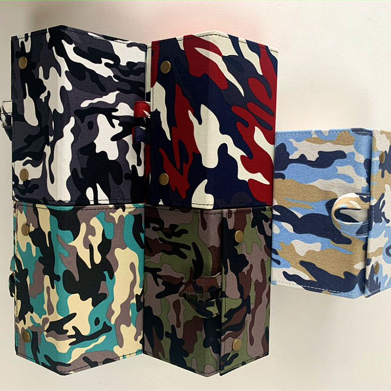 XHP-045 PU PVCleather handmade eyewear case Multifunctional folding glasses  (5)