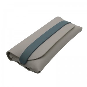 High Quality China Portable Multi Color Slim Leather Eyewear Glasses Case for sunglasses