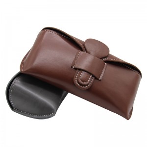 Bottom price Cute Travel Sun Glasses Bag Handmade Eyeglasses Wholesale Luxury PU Leather Sunglasses Case Custom Logo