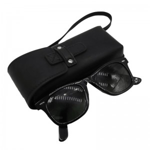 XHP-064 Customized hard handmade pu leather glasses case eyeglasses case