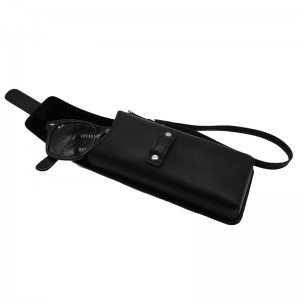 XHP-064 Customized hard handmade pu leather glasses case eyeglasses case