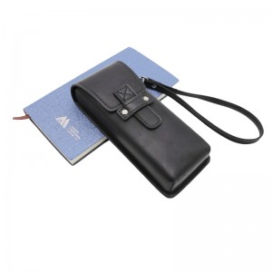 XHP-064 Customized hard handmade pu leather glasses case eyeglasses case