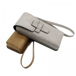 XHP-064 Customized hard handmade pu leather glasses case eyeglasses case