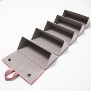 Hot Selling PU leather handmade Eyeglasses Folding Sunglasses Case Sunglass Case with Logo