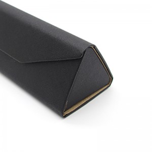Discount Price China Portable folding Hard Eyeglass Case Fabrics leather eyeglasses Case Spectacles Box Case