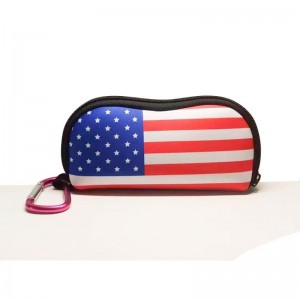 Neoprene zipper eyeglasses bag for eyewear bag organizer factory custom