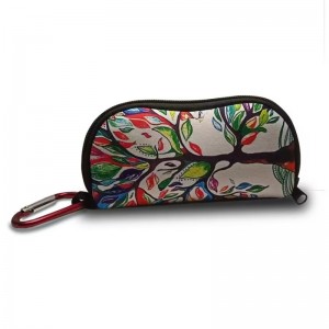 Neoprene zipper eyeglasses bag for eyewear bag organizer factory custom
