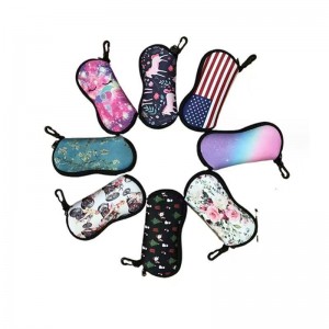 Neoprene zipper eyeglasses bag for eyewear bag organizer factory custom