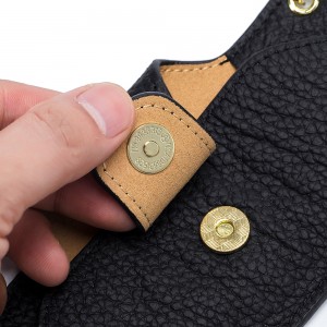 XJT-02 Portable Head Layer Cowhide Eco-friendly Eyeglasses Bag Eyewear Storage Bag