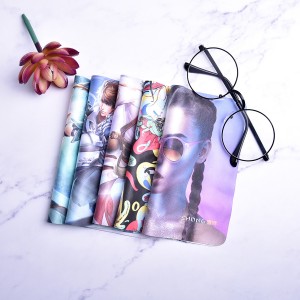 SH01 ODM Factory custom eyewear clean Microfiber glasses case cleaning cloths