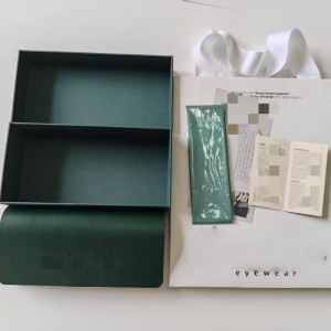 XJT-05T eyewear package case Top and Bottom Lid Carton Paper Shopping Bags eyeglasses cloth