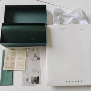 XJT-05T eyewear package case Top and Bottom Lid Carton Paper Shopping Bags eyeglasses cloth
