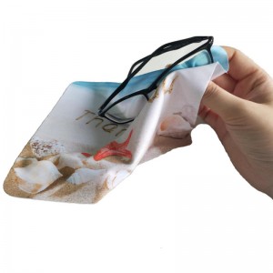 Fast delivery Custom Heat Transfer Printed Microfiber Glasses Sunglasses Eyeglasses Cleaning Cloth