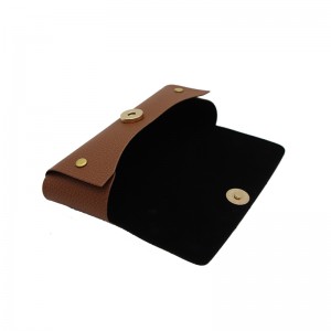 XHP-019 Chinese glasses case manufacturers custom button leather eyewear case sunglasses case
