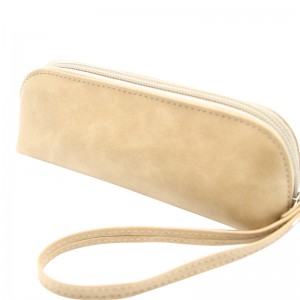 XHP-060 custom carry belt zipper sunglasses travel case soft glasses case leather eyeglass case