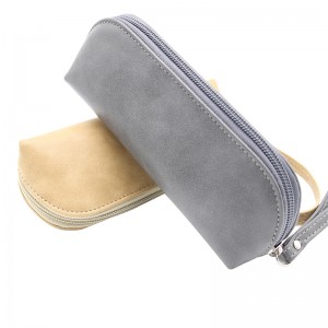 XHP-060 custom carry belt zipper sunglasses travel case soft glasses case leather eyeglass case