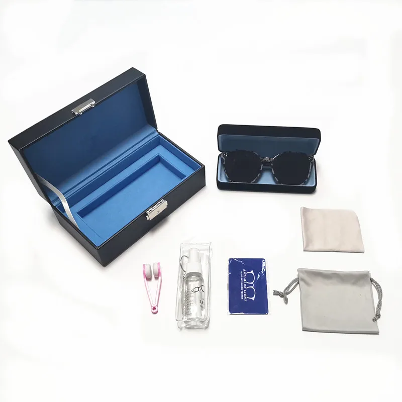 Glasses Case Combination Set eyewear Case Glasses Cloth Glasses Bag Glasses Cleaning Spray Eyewear Case Set - 2