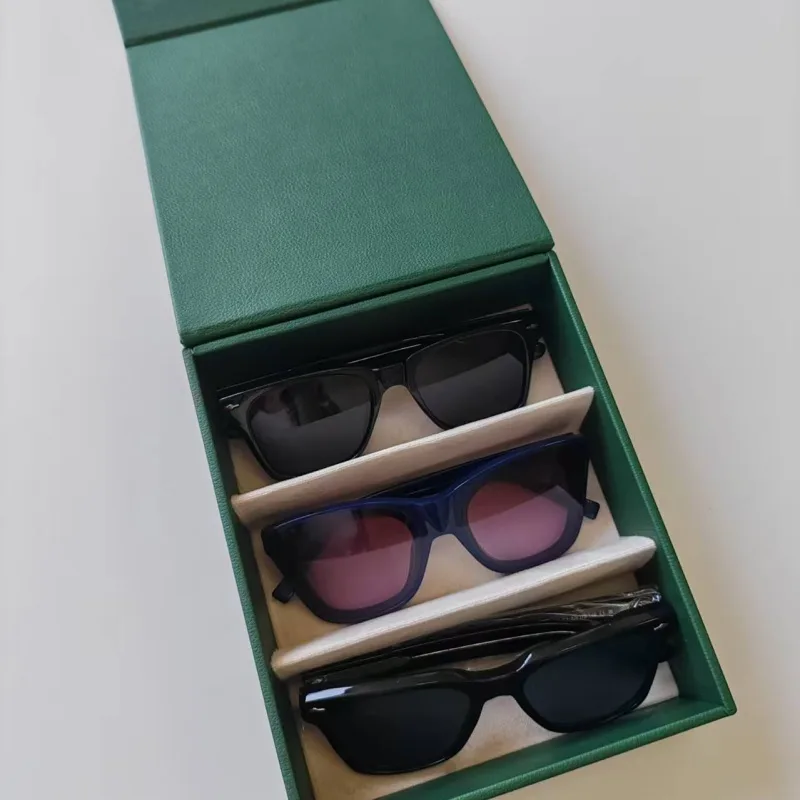 T8 Luxury 3-Slot Glasses Storage Box Organizer | Premium Optical Packaging - 1