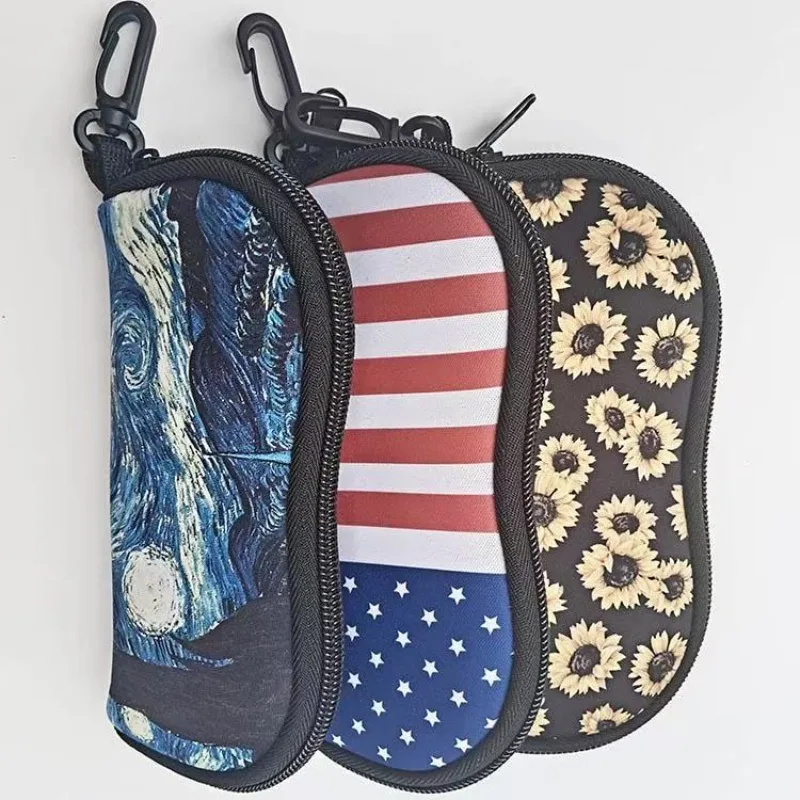 Neoprene zipper eyeglasses bag for eyewear bag organizer factory custom - 1
