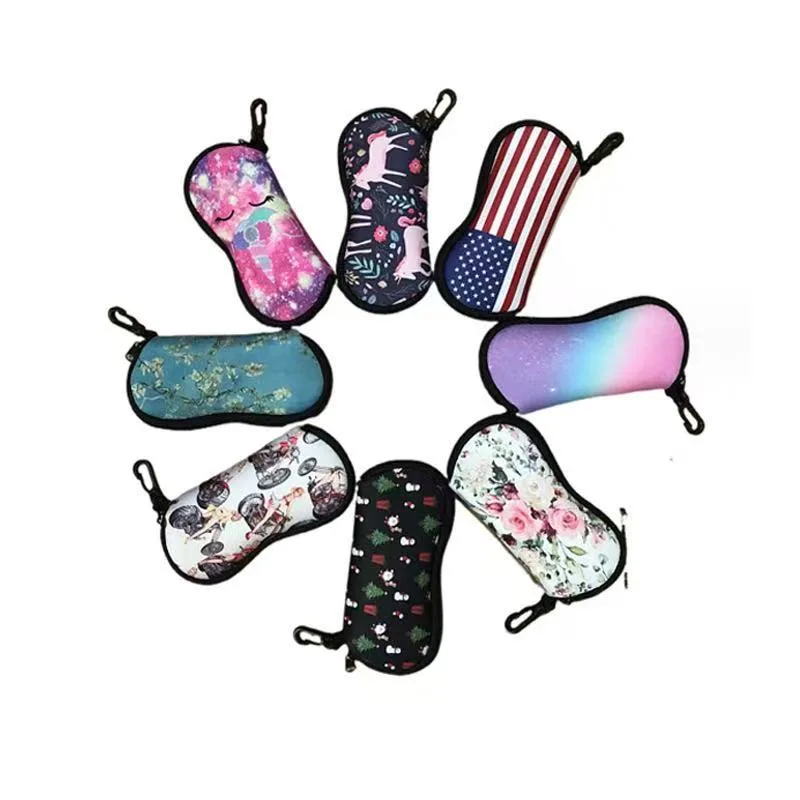 Neoprene zipper eyeglasses bag for eyewear bag organizer factory custom - 6